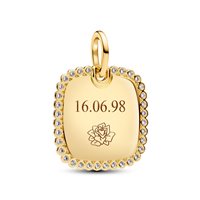 Pendente Pandora Donna Engravable in Lega metallica Cubic Zirconia 364009C01 - 364009C01